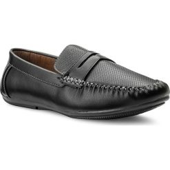 Mokasyny męskie: Mokasyny GINO LANETTI – MYL8055S-1 Czarny