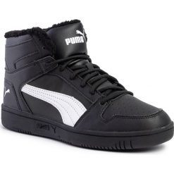 Sneakersy PUMA - Rebound Layup Sl Fur 369830 01 Puma Black/Puma White. Czarne sneakersy męskie Puma, na co dzień, bez wzorów, ze skóry ekologicznej, bez zapięcia. W wyprzedaży za 199,99 zł.