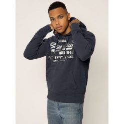 Bluza Superdry VL Shirt Shop Bonded M2010104A. Niebieskie bluzy męskie Superdry, m, bez wzorów, bez kołnierzyka, bez rękawów, bez kaptura. W wyprzedaży za 199,00 zł.