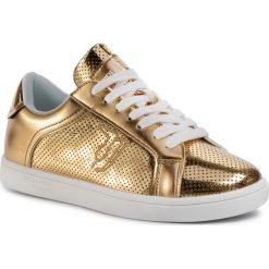 Sneakersy TRUSSARDI JEANS - 79A00528 M050. Żółte półbuty damskie Trussardi Jeans, z jeansu. Za 429,00 zł.