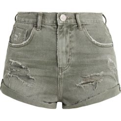 Szorty damskie: One Teaspoon SUPER HIGH WAIST BANDITS Szorty jeansowe khaki