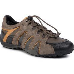 Półbuty GEOX - U Snake A U8407A 022ME CQ62P Taupe/Ochreyellow. Pomarańczowe półbuty męskie Geox, na co dzień, bez wzorów, z zamszu, bez zapięcia. W wyprzedaży za 229,00 zł.