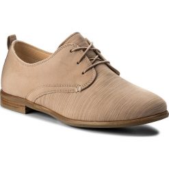 Oxfordy CLARKS - Alice Mae 261337424 Sand Combi. Brązowe jazzówki damskie marki Clarks, na obcasie. W wyprzedaży za 269,00 zł.