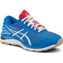 Buty ASICS - Gel-Cumulus 21 1011A787 Electric Blue/White 400. Niebieskie buty sportowe damskie Asics, bez wzorów, z tworzywa sztucznego, sportowe, do biegania. Za 579,00 zł.