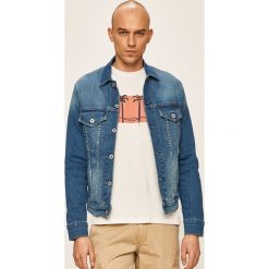 Pepe Jeans - Kurtka jeansowa Pinner. Niebieskie płaszcze męskie Pepe Jeans, s, bez wzorów, z elastanu, krótkie, bez kaptura. Za 399,90 zł.