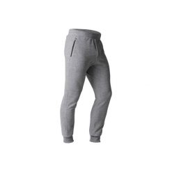 Spodnie dresowe slim Gym & Pilates 900 męskie. Szare spodnie męskie marki DOMYOS, xl, bez wzorów, z elastanu. Za 59,99 zł.