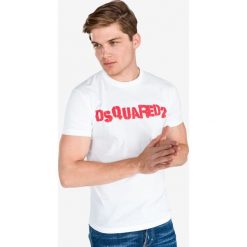 DSQUARED2 Koszulka Biały. Białe podkoszulki męskie Dsquared2, xxl, z nadrukiem, z bawełny, bez kołnierzyka, krótkie. Za 834,95 zł.