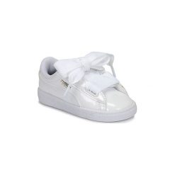 Buty Dziecko Puma INF BASKET HEART PATENT.WH. Białe trampki dziewczęce Puma, bez wzorów, bez zapięcia. Za 239,00 zł.