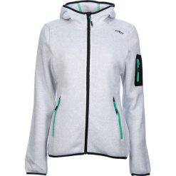 Kurtka polarowa w kolorze jasnoszarym. Szare bluzy damskie CMP Women, s, bez wzorów, z dzianiny, bez kaptura. W wyprzedaży za 129,95 zł.