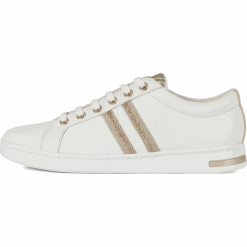 Geox tenisówki damskie Jaysen D921BA 085NF 37 białe. Białe trampki i tenisówki damskie Geox, z aplikacjami, na sznurówki. Za 479,00 zł.