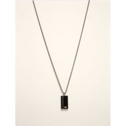 Emporio Armani - Naszyjnik. Szare naszyjniki męskie Emporio Armani, metalowe. W wyprzedaży za 399,90 zł.