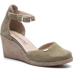 Półbuty LASOCKI - 2188-02 Khaki. Zielone półbuty damskie Lasocki, bez wzorów, ze skóry, bez obcasa, na obcasie, bez zapięcia. Za 179,99 zł.