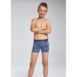 Bokserki chłopięce 701/63 Run jeans r. 128. Szare bielizna chłopięca marki Cornette, bez wzorów, z jeansu. Za 29,84 zł.