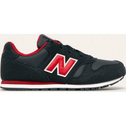 New Balance - Buty dziecięce YC373CA. Niebieskie trampki chłopięce New Balance, bez wzorów, z gumy, sportowe, na sznurówki. W wyprzedaży za 219,90 zł.