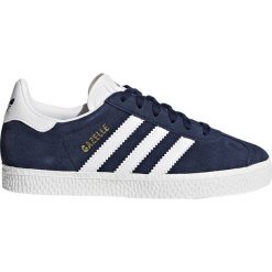 Buty adidas Gazelle C (BY9162). Niebieskie buty chłopięce sportowe Adidas, ze skóry, bez zapięcia, Adidas Gazelle. Za 249,99 zł.