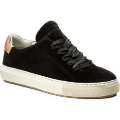 Tenisówki MARC O'POLO - 701 14053501 603 Black 990. Czarne półbuty damskie Marc O'Polo, bez wzorów, z gumy, bez obcasa, na płaskiej podeszwie, bez zapięcia. W wyprzedaży za 269,00 zł.