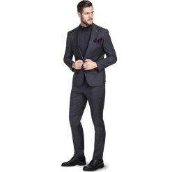 Garnitur LUCIANO GXPS900170. Szare garnitury męskie Giacomo Conti, bez wzorów, z wełny. Za 1298,00 zł.