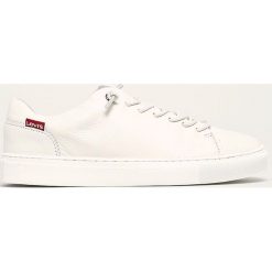 Levi's - Buty. Białe buty sportowe damskie Levi's®, bez wzorów, ze skóry, sportowe. Za 359,90 zł.