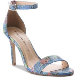 Sandały SERGIO BARDI - Erbezzo SS127303918KD 156. Niebieskie klapki damskie Sergio Bardi, bez wzorów, ze skóry ekologicznej, bez obcasa, na obcasie. W wyprzedaży za 219,00 zł.