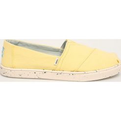 Toms - Espadryle Classic. Żółte espadryle damskie Toms, bez wzorów, z gumy, bez obcasa, na obcasie. Za 269,90 zł.