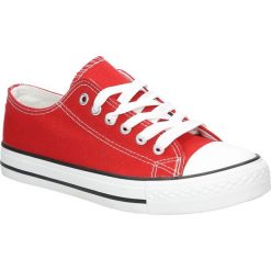 Trampki casu 888-1. Czerwone trampki dziewczęce Casu, bez wzorów, z materiału, bez zapięcia. Za 69,99 zł.