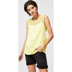 Top bawełniany. Bluzki damskie Moodo, xs, bez wzorów, z bawełny, bez kołnierzyka. Za 19,99 zł.