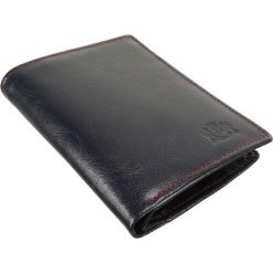PERFEKT PLUS P/3 A granatowy, portfel. Niebieskie portfele męskie Perfekt Plus, bez wzorów, ze skóry. Za 106,90 zł.