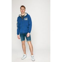 Pepe Jeans - Bluza PM581180. Szare bejsbolówki męskie Pepe Jeans, l, z nadrukiem, z bawełny, z kapturem. W wyprzedaży za 199,90 zł.