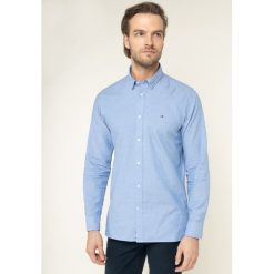 Koszula TOMMY HILFIGER Heather Arrow Doby Shirt MW0MW11524. Niebieskie koszule męskie TOMMY HILFIGER, s, bez wzorów, z bawełny, casualowe, bez kołnierzyka, bez rękawów. W wyprzedaży za 219,00 zł.