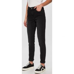 Answear - Jeansy. Czarne jeansy damskie ANSWEAR, s. W wyprzedaży za 79,90 zł.