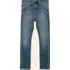 G-Star Raw - Jeansy dziecięce 3301 128-164 cm. Niebieskie jeansy dziewczęce G-Star RAW, bez wzorów, z elastanu, retro, z podwyższonym stanem. Za 259,90 zł.