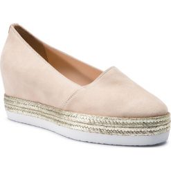 Espadryle HÖGL - 7-104402 Cotton 0800. Brązowe espadryle damskie HÖGL, bez wzorów, ze skóry, bez obcasa, na obcasie. W wyprzedaży za 429,00 zł.