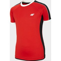 Koszulka sportowa chłopięca (116-152) JTSMF002 - czerwony. Czerwone t-shirty chłopięce bez wzorów, z dzianiny, bez rękawów. W wyprzedaży za 39,99 zł.