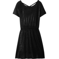 Sukienka dziewczęca na party bonprix czarny. Czarne sukienki dziewczęce bonprix, bez wzorów, z elastanu, z krótkim rękawem, krótkie, mini, dopasowane. Za 49,99 zł.
