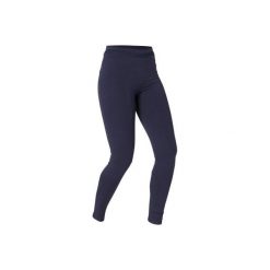 Legginsy Slim Gym & Pilates 560 damskie. Niebieskie legginsy sportowe damskie DOMYOS, xl, z elastanu. Za 64,99 zł.
