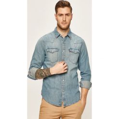 Levi's - Koszula jeansowa. Niebieskie koszule męskie Levi's®, s, bez wzorów, z bawełny, klasyczne, z klasycznym kołnierzykiem, z długim rękawem. Za 329,90 zł.