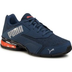 Buty PUMA - Leader Vt Bold 192674 05 Dark Denim-Lava Blast. Niebieskie buty sportowe męskie Puma, ze skóry ekologicznej, bez zapięcia, na fitness i siłownię. Za 329,99 zł.
