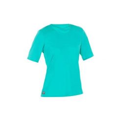 Koszulka UV krótki rękaw WATER T SHIRT damska. Niebieskie topy damskie OLAIAN, s, bez wzorów, z poliesteru, bez kołnierzyka. Za 19,99 zł.
