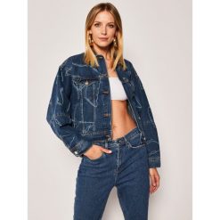 Kurtka jeansowa Emporio Armani 3H2B88 2D5XZ 0941. Niebieskie kurtki damskie Emporio Armani, bez wzorów, z bawełny, bez kaptura. W wyprzedaży za 789,00 zł.