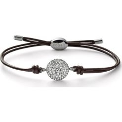 Fossil - Bransoletka. Pomarańczowe bransoletki damskie Fossil, ze skóry, ze stali. Za 159,90 zł.