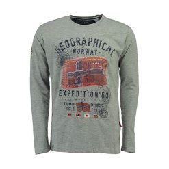 T-shirty chłopięce z długim rękawem: Koszulka „Jiliam” w kolorze szarym