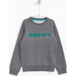 Lemon Explore - Bluza dziecięca 122-164 cm. Szare bluzy chłopięce z nadrukiem, z bawełny. W wyprzedaży za 49,90 zł.