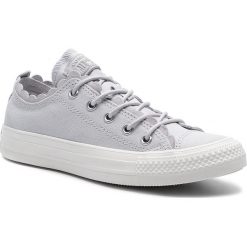 Tenisówki CONVERSE - Ctas Ox 564112C Mouse/Mouse/Egret. Szare półbuty damskie skórzane Converse, bez wzorów, bez zapięcia. W wyprzedaży za 229,00 zł.
