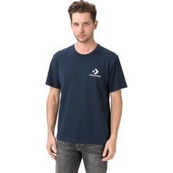 Converse Left Chest Star Koszulka Niebieski. Niebieskie podkoszulki męskie Converse, xxl, z nadrukiem, z bawełny, z krótkim rękawem. Za 102,95 zł.