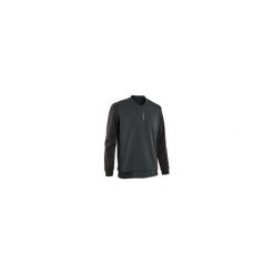 Bluza do piłki nożnej T100. Czarne bluzy męskie KIPSTA, s, bez wzorów, z elastanu, bez kołnierzyka, bez rękawów, bez kaptura. Za 49,99 zł.