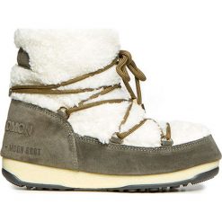 Buty MOON BOOT x YVES SALOMON Biały|Zielony. Zielone śniegowce damskie marki Moon Boot, na zimę, z wełny, boho, bez zapięcia. W wyprzedaży za 1374,00 zł.