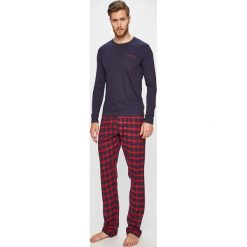 Henderson - Piżama. Niebieskie piżamy męskie Henderson, xl, bez wzorów, z bawełny, z długim rękawem. Za 129,90 zł.