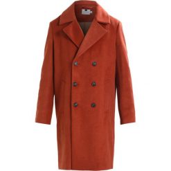 Topman OVERSIZE Płaszcz wełniany /Płaszcz klasyczny orange. Brązowe płaszcze wełniane męskie marki Topman, l, klasyczne. Za 509,00 zł.