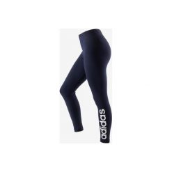 Legginsy slim Gym & Pilates Linear. Niebieskie legginsy damskie Adidas, m, bez wzorów, z elastanu. Za 119,99 zł.
