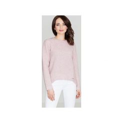 Sweter K409 Róż. Różowe swetry damskie Lenitif, na zimę, xl, bez wzorów, z wełny, bez rękawów, bez kaptura. Za 199,00 zł.